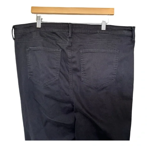 NYDJ Margot Girlfriend Black Jeans Cool Embrace Lift Tuck Rolled Cuffs Size 18W - Picture 5 of 13